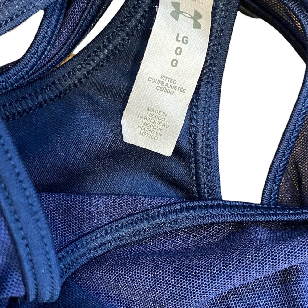 Under Armour Project Rock Racer Back Sports Bra - Picture 3 of 3